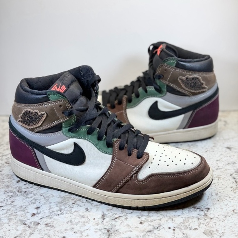Nike Air Jordan 1 Retro High OG Handcrafted Sneakers Brown Black Magenta